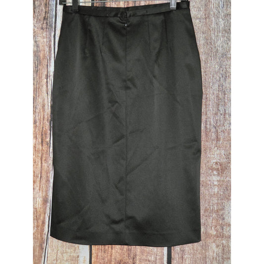 NWT St John Evening Size 2 Black Skirt