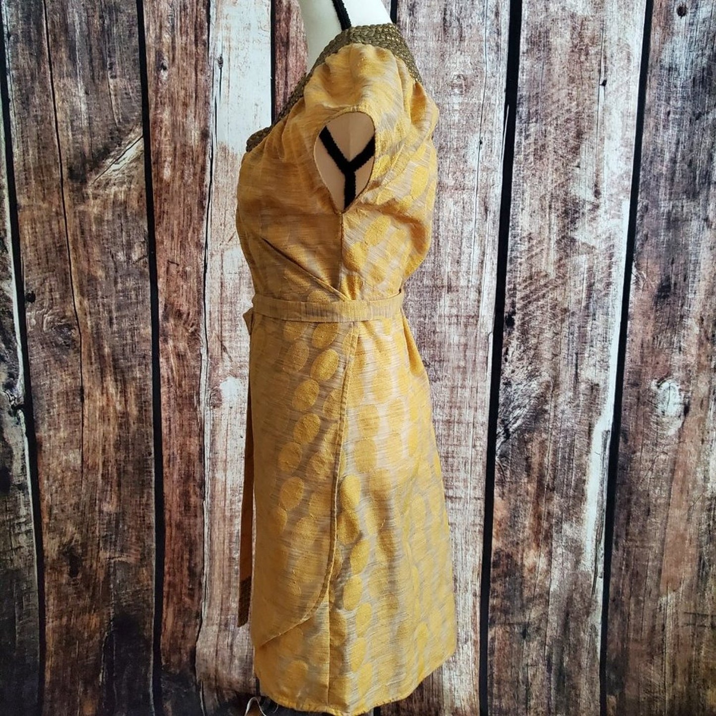 Gryphon New York Size Large Wrap Golden Tunic Top or Dress