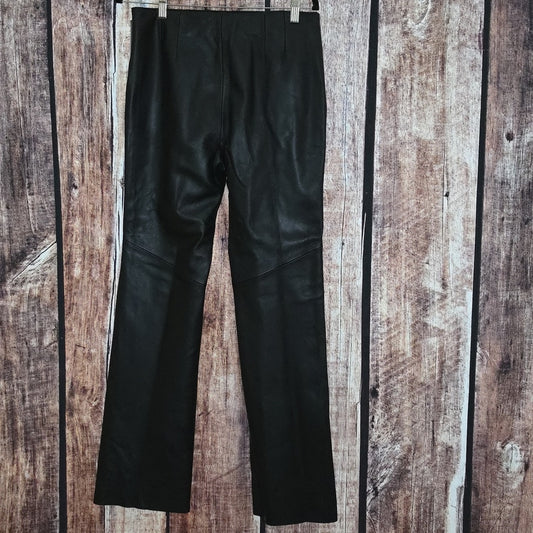 NWT Siena Studios Size 10 Black Leather Pants