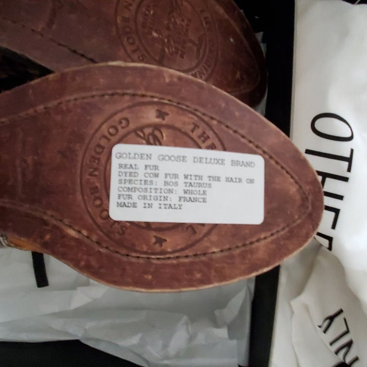 Authentic New in Box! Never Worn! Golden Goose Pony Hair Ankle Boots Size 37/7