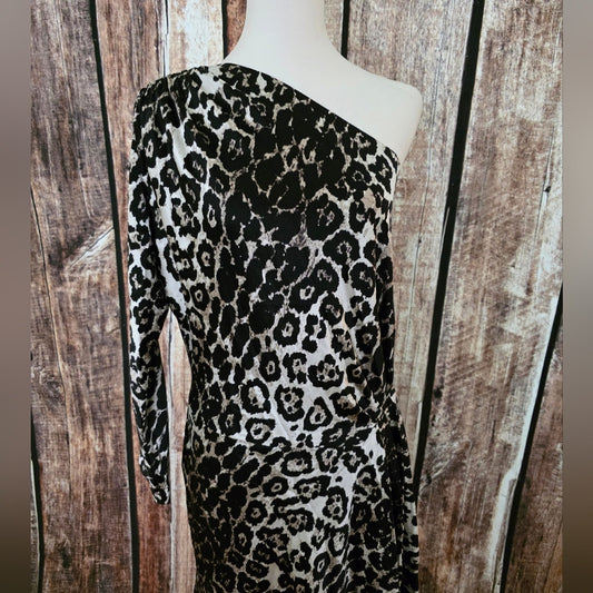 NWT St John Size 8 Cheetah Animal Print Dress